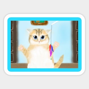 Playful kitten Sticker